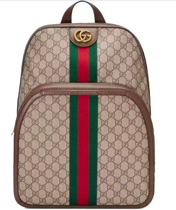 Gucci Ophidia Zaino GG Supreme Medio Beige/Ebano