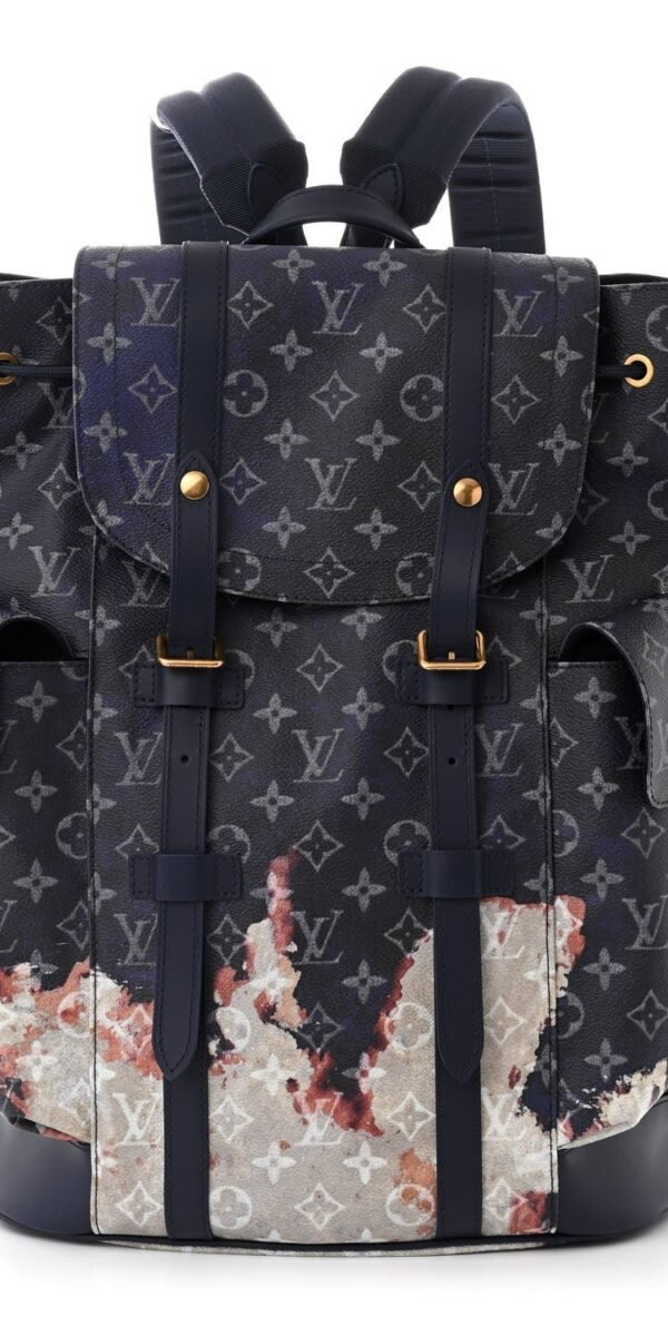 Louis Vuitton Monogram Bleach Christopher MM Ink Blue