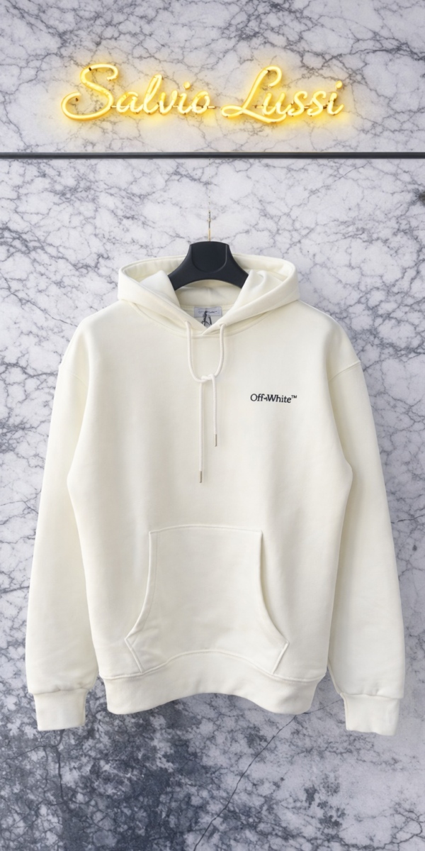 Off-White Cappuccio Felpa White